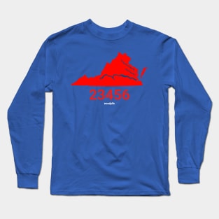 Virginia Beach Zip Code Long Sleeve T-Shirt